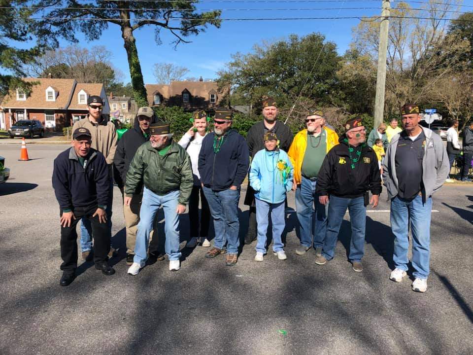 Members of VFW District 2 St Patty's Day Parade 2019